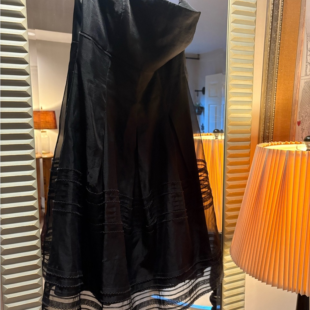 White House Black Market Elegant Black A-Line Skirt